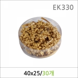 EK330/꽃사지 금색메탈 리본/포장리본