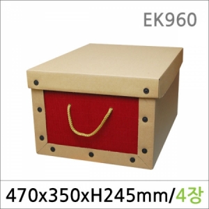 EK960/칼라믹스 와인 정리함 4매/종이박스/수납박스/리빙박스/다용도정리함
