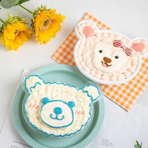 곰돌이 케이크 용기 25개 디저트용기 케이크 포장 용기 티라미수 케이스
